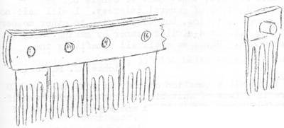 Sketch of Comb and Teeth inserts